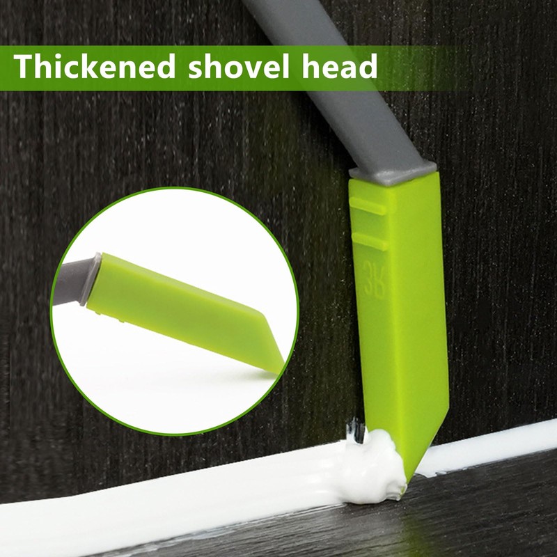 Raheem 9-in-1 Caulking Tool Set - Green, Water Resistant, Plastic,