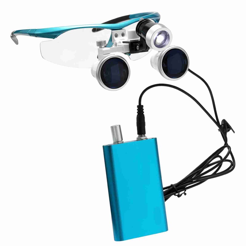 Wearable Magnifier Portable 3.5X 420mm Binocular Loupes Optical Glass Headset