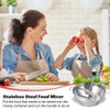 Volumoon Stainless Steel Strainer with 3 Strainer Insert Perforated Discs,
