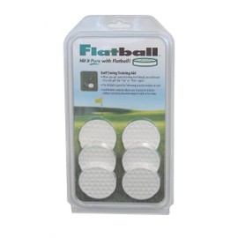 IZZO Golf Flatball Swing Golf Training Aid, White