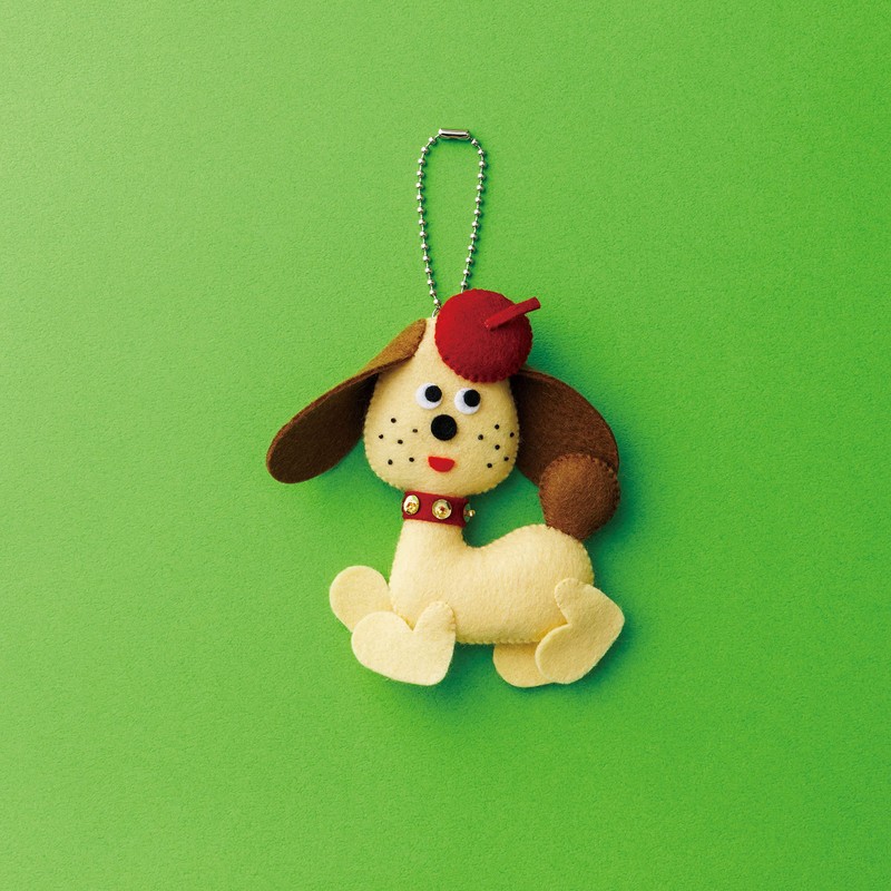 SUN FELT Handicraft Kit, Showa Retro Kit, Meta Meta Mascot,