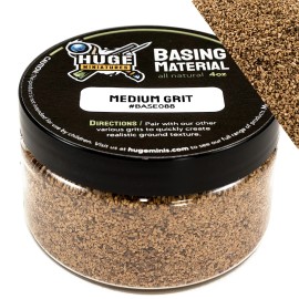 Huge Miniatures Basing Materials, Natural Medium Grit Diorama Ballast – 4oz Jar
