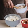 Luminuxe 3 Piece Plastic Mixing Bowl Set with Non-Slip Base