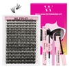 Lash Clusters Kit 320 Pcs DIY Individual Cluster Lashes D