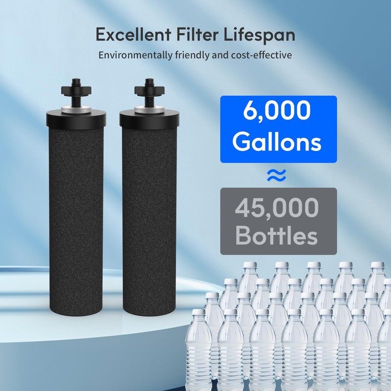 BELVITA Water Filter Replacement for Berkey® BB9-2® Black Filters, Berkey®