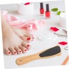 OHPHCALL Wood Handle Foot File Dual-sided Sandpaper Foot Exfoliator Remover