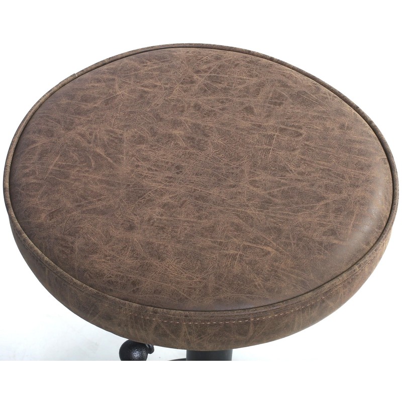 Diwhy Industrial Vintage Bar Stool, PU Seat Counter Stool, Height
