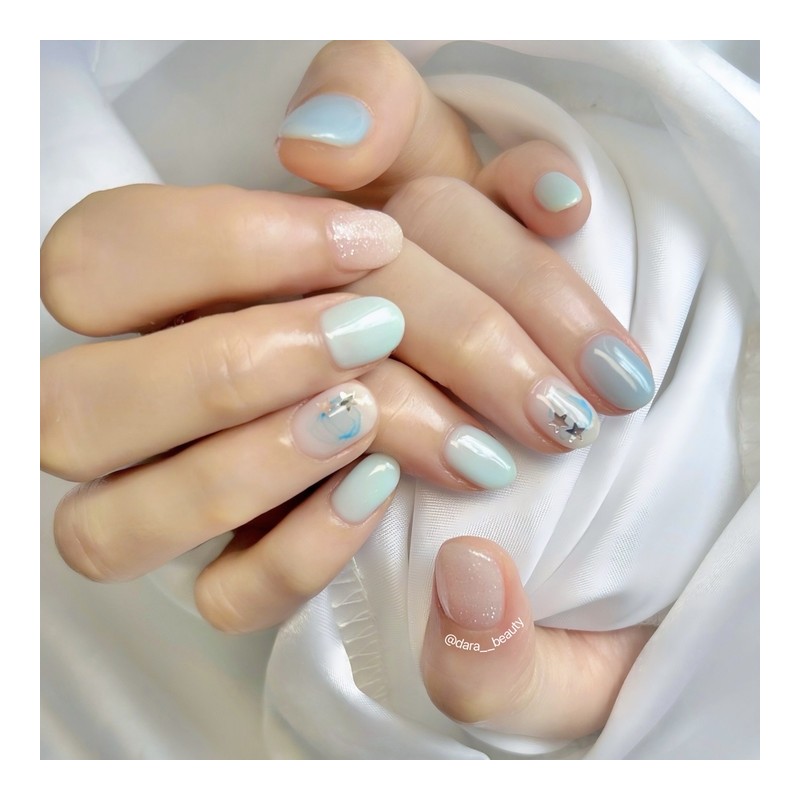 Dara Beauty June 2025 Art of the MonthBlue Nails❣ -