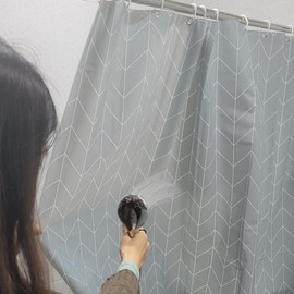 Herringbone waterproof vinyl shower curtain gray 120x180 herringbone waterproof vinyl shower curtain gray 120x180