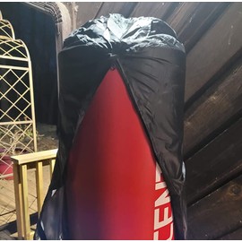 J&C Punching Bag Cover Outdoor Waterproof/Dustproof Standing Boxing Bag Cover Boxing Punching Bags Heavy Bags for Sports Outdoors Exercise Black (22x52in)