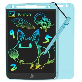 JOEAIS LCD Writing Tablet 10 Inch Portable Electronic Drawing Pad for Learning, Doodling and Notes, Christmas and Birthday Toy Gifts for Boys and Girls (Blue)