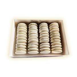 Vanilla Macaron Cookies Gift Box - 24 Count