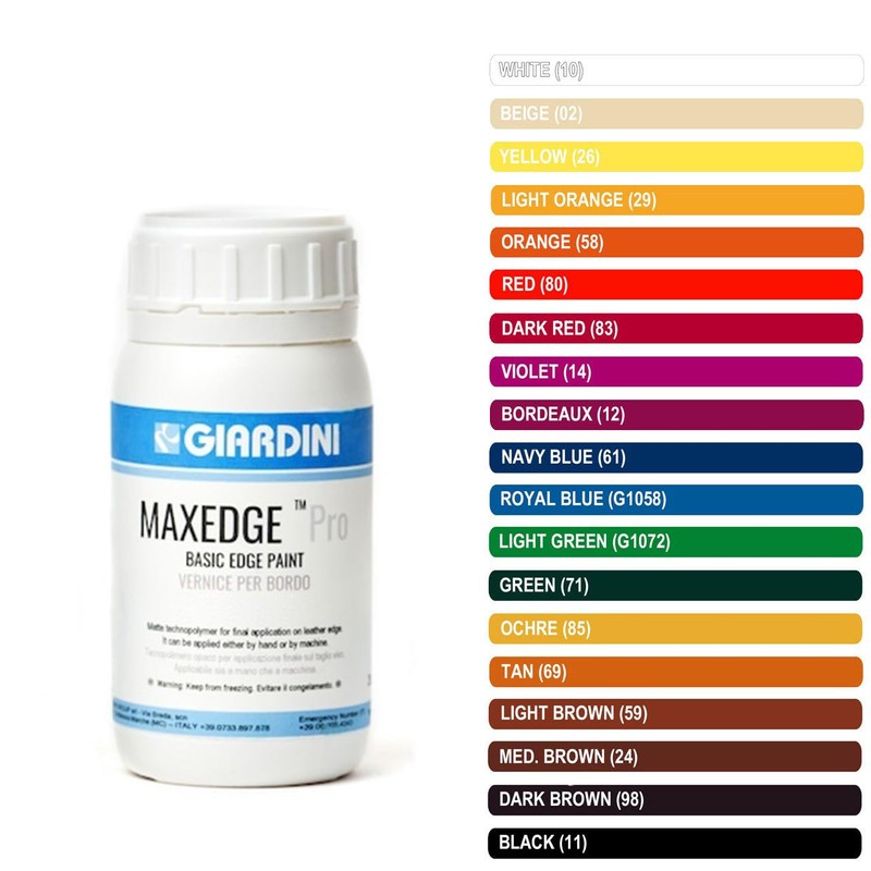 Giardini Basic Italian Leather Edge Paint, 30 mL (1oz), Red