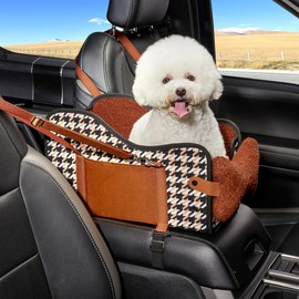 TKYZ Center Console Dog Car Seat,Pet Puppy Car Seat,Middle Console Dog Car Seat for Small Dogs,Cat Car Seat