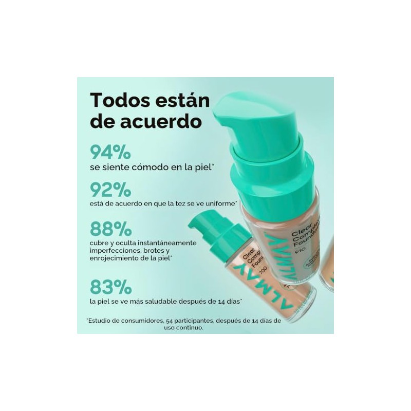 Base de maquillaje Almay Clear Complexion tono 200