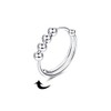 Adjustable Anxiety Ring with Pearls, Pack of 2 Alloy Fidget