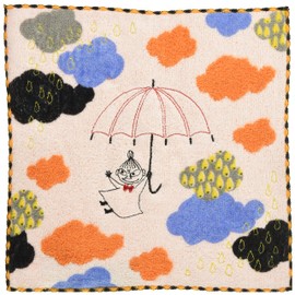 Marushin 1405022900 Moomin Hand Towel, 9.8 x 9.8 inches (25 x 25 cm), Clouds, 100% Cotton