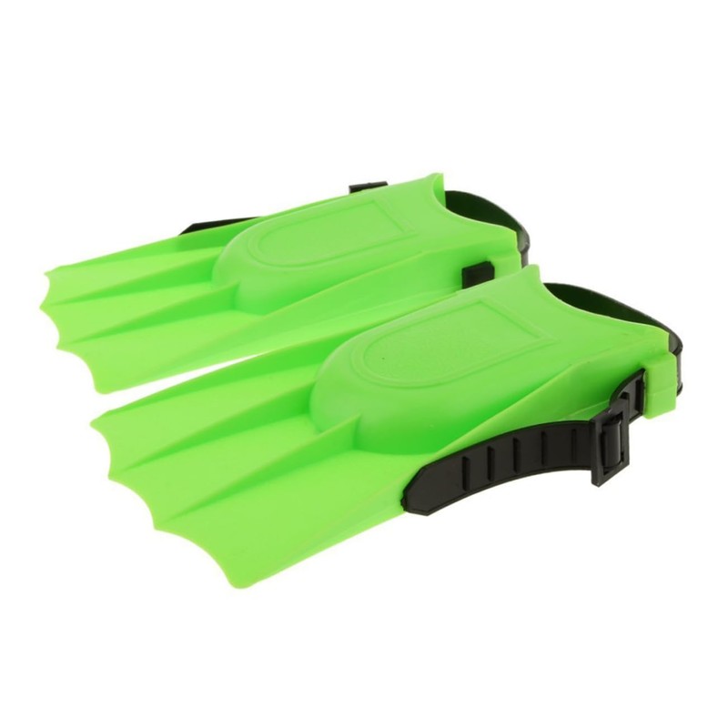 CORHAD Swimming Training Fliers Snorkeling Fins Green Adjustable Flippers for