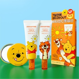 innisfree 비타민C 잡티 톤업 선크림 SPF 50+ PA4+ 50mL 2개입 세트 [곰돌이푸 에디션]