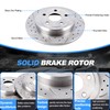 VIPCAR Rear Brake Pads And Rotors Kit Compatible With Dodge