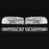 KUAFU Headlight+Corner Light Compatible with 1999-2007 GMC Sierra 1500 2500