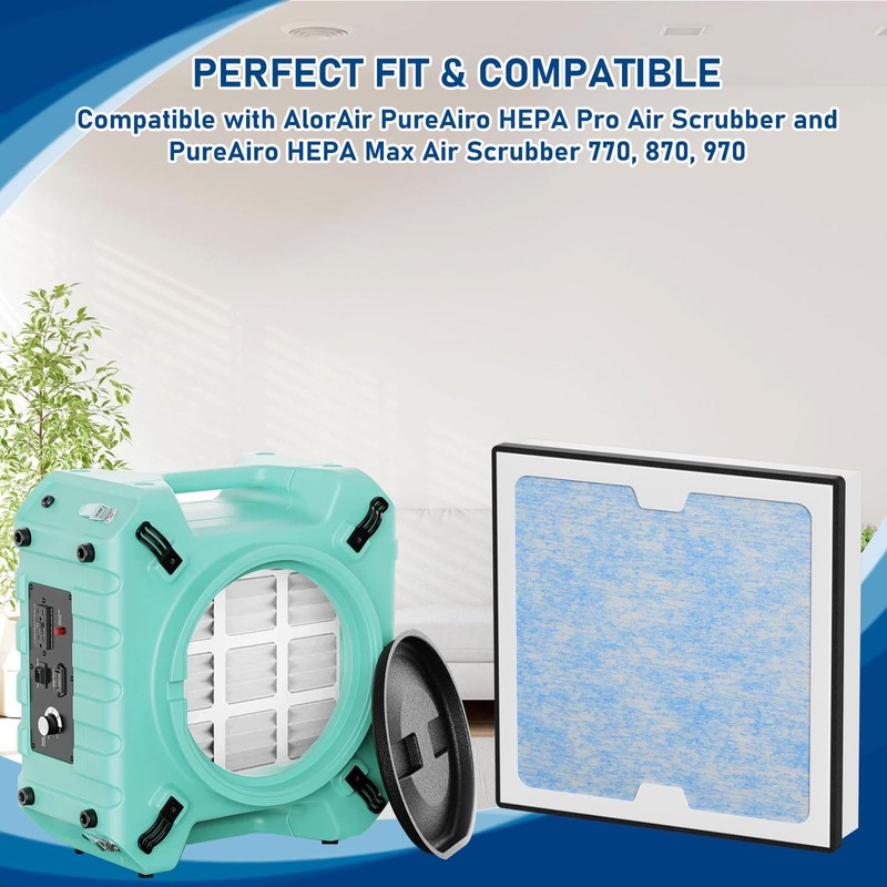 2-in-1 HEPA Activated Carbon Filter Replacement Set Compatible with AlorAir