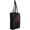Spiral Burnt Rose Unisex Fabric Bag Black Undefined Everyday Goth,