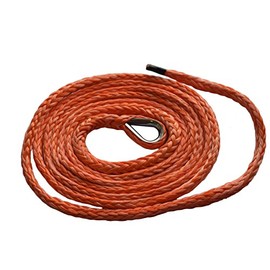 QIQU 1/4"*10ft ATV Plow Lift Rope,Snow Plow Lift Rope,Synthetic Rope,Snow Plow Attachments (Orange)