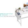 Lufeiya White Computer Desk with Drawers - 47 Inch PC
