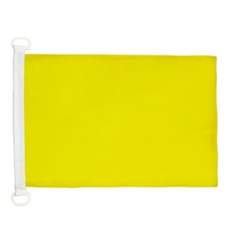 AZ FLAG - Bootflagge Einfarbig Gelb - 45x30 cm - Einfarbig Bootsfahne 30 x 45 Cm Marine Flaggen - Flaggen