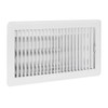 EZ-Flo 61638, White Floor Register Diffuser, 12 inch (W) x