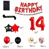 Red 14TH Birthday Party Decorations Supplies Red theme 16inch Red