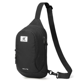 SKYSPER Sling Bag RFID Crossbody Sling Backpack Travel Cross Body Bag Shoulder Sling Daypack(Black)