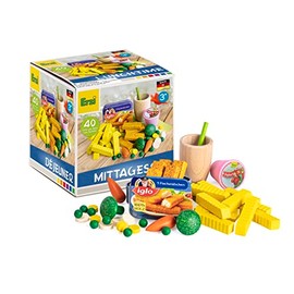 Erzi 28143 Game Lunch Set Assortment (40 Pieces FSC Beech Wood)