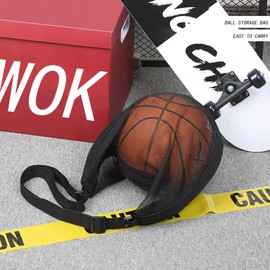 Sports Ball Bag Mesh, Basketball Bags Team Balls, Adjustable Shoulder Strap, Team Work Ball Bags for Holding Soccer, Football, Volleyball, Swimming Gear Sports Bag with Air Pump (Black)