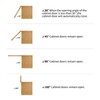 Chibery 10 Pack 1/2" Overlay Cabinet Hinges, Semi-Concealed Hinge, Cabinet