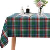 Incisite Gingham Tablecloth, 140cm x 140cm Cotton Linen Table Cloth,
