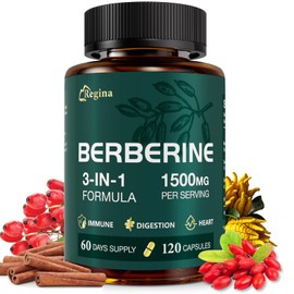 Berberine HCl 1500mg - 117 Veg Capsules
