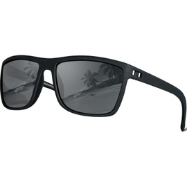 Each Cool Polarized Sunglasses for Men Women – UV400 Protection Anti-Glare HD Lenses for Driving, Fishing, Golf, and Outdoor Activities (Black Frame Dark Gray Lens)