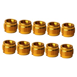 Levemolo 10pcs Microphone Stand Adapter Female to Male Screw Type Aluminum Construction Professional Recording Accessory