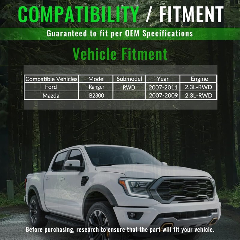Honjer Catalytic Converter Compatible With Ford Ranger 2007-2011 2.3L L4(OEM/OBD-Ⅱ