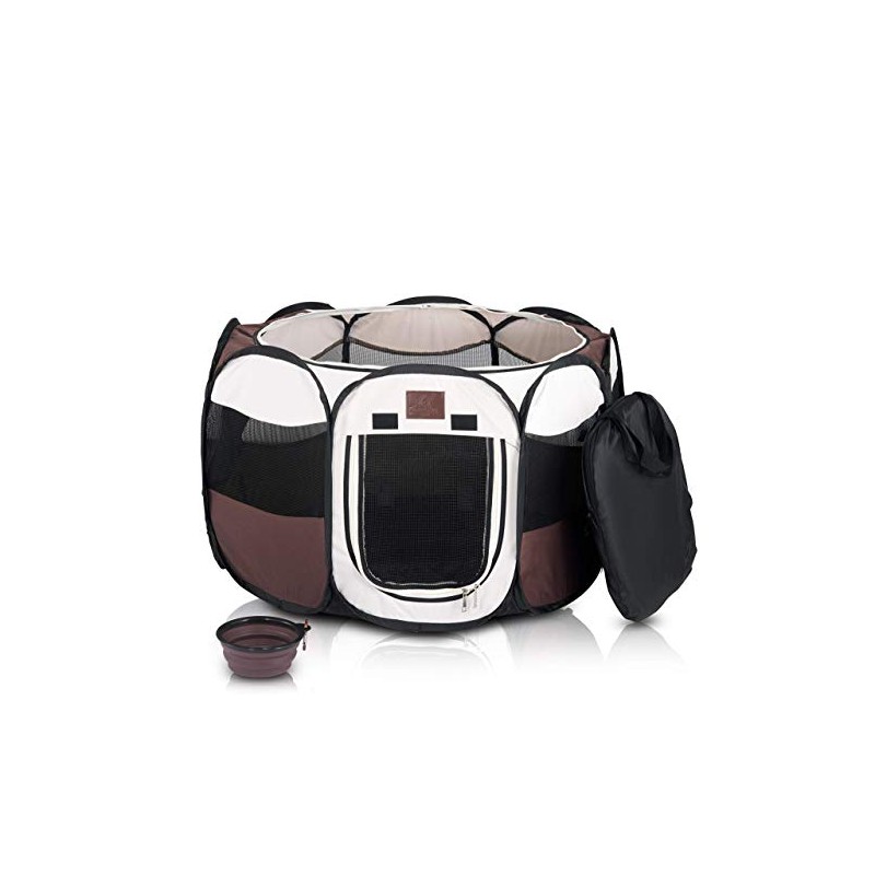 Parkland Pet Portable Foldable Playpen Exercise Kennel Dogs Cats Indoor/Outdoor