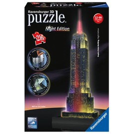 Empire State Building bei Nacht: Erleben Sie Puzzeln in der 3. Dimension!