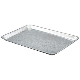 Genware NEV-GST3726 Galvanised Steel Tray, 37 cm x 26.5 cm x 2 cm