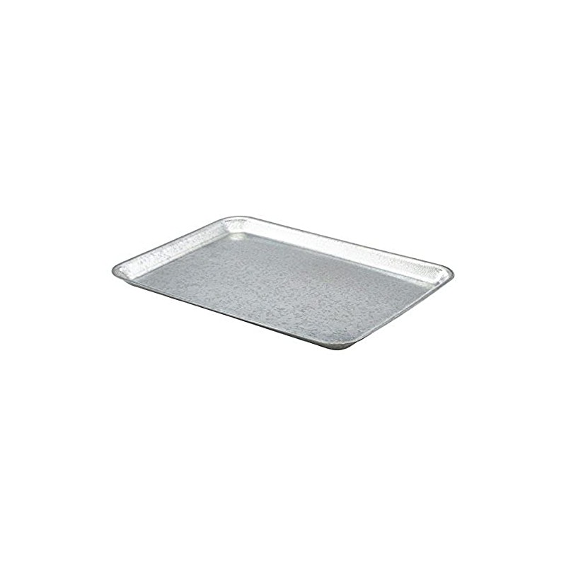 Genware NEV-GST3726 Galvanised Steel Tray, 37 cm x 26.5 cm