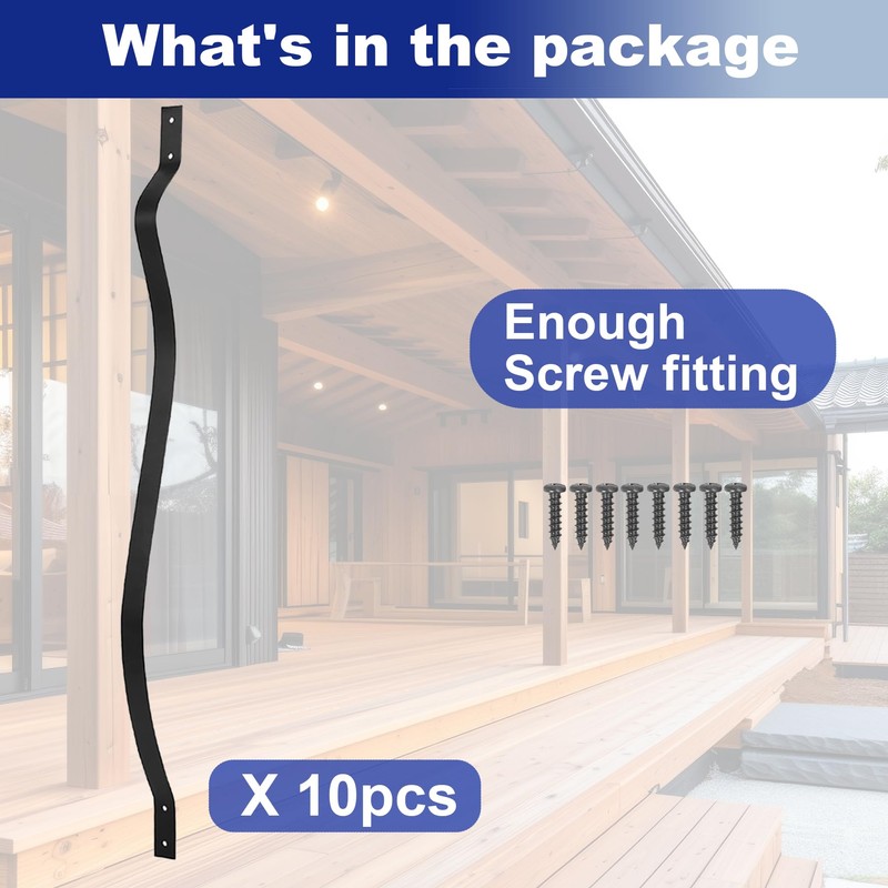 Sidasu 10-Pack Heavy Duty Iron Deck Balusters, 32 1/4 Inch