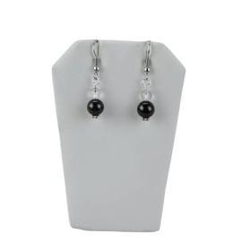Garnet & Clear Quartz Earrings