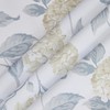 Laura Ashley Hydrangea Window Curtains with Rod Pocket, 84-inch Length,