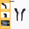 car-attention Side A-Pillar Hood Ditch Light Bar Mount Brackets For