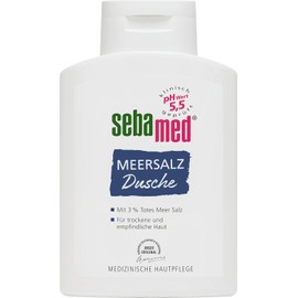 SEBAMED Sea Salt Shower 200 ml, Shower Gel for Men and Women, Soap-free Cleaning for Sensitive and Dry Skin, No Microplastics